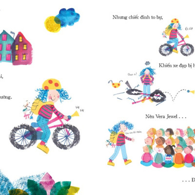 Sách Tranh Song Ngữ - Vera Jewel Đi Học Muộn