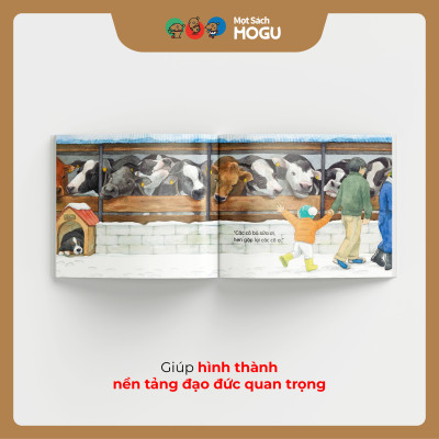Truyện Ehon bé 3-4-5 tuổi - Uống sữa với lòng biết ơn