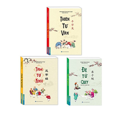 Sách - Combo 3 quyển Đệ Tử Quy + Thiên Tự Văn + Tam Tự Kinh