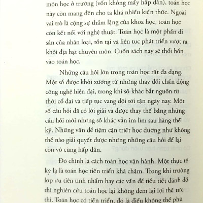 Những Câu Hỏi Lớn Toán Học (Tái Bản)