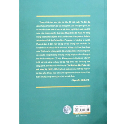 Chế Độ Thực Dân Pháp Trên Đất Nam Kỳ (1859-1954) (Tập 1) (Tái Bản)