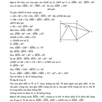 Cẩm Nang Chứng Minh Ba Điểm Thẳng Hàng