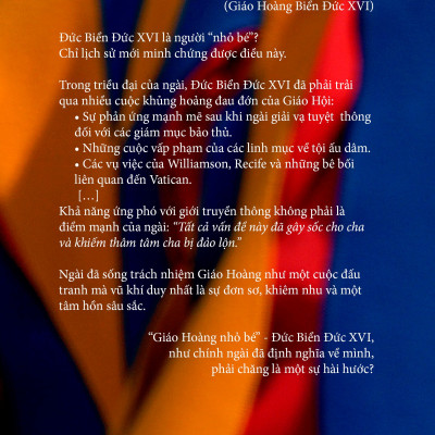 ĐỨC GIÁO HOÀNG BIỂN ĐỨC XVI - RẤT KHIÊM NHU RẤT VĨ ĐẠI