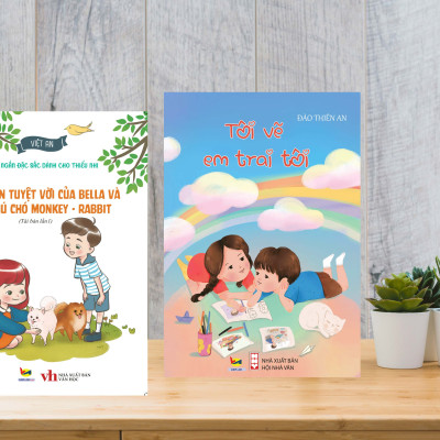 COMBO SÁCH VĂN HỌC THIẾU NHI: TÔI VẼ EM TRAI TÔI VÀ TÌNH BẠN TUYỆT VỜI CỦA BELLA VÀ HAI CHÚ CHÓ MONLEY - RABBIT