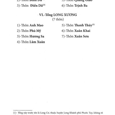 Nam Kỳ Địa Hạt Tổng Thôn Danh Hiệu Mục Lục - San Định Năm Nhâm Thìn 1892