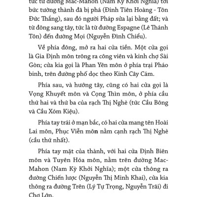 Ký Ức Lịch Sử Về Sài Gòn Và Các Vùng Phụ Cận