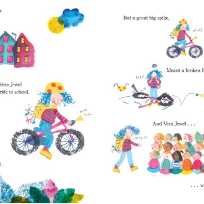 Sách Tranh Song Ngữ - Vera Jewel Đi Học Muộn