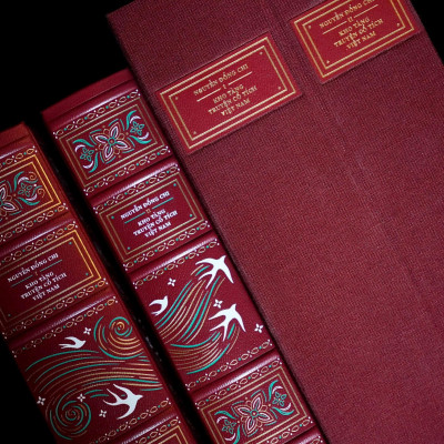 Sách - Bộ Sách Kho Tàng Truyện Cổ Tích Việt Nam - Quyển 1 + Quyển 2 (Bộ 2 Quyển) - Bìa Da - Phiên Bản Có Hộp - Ấn Bản Giới Hạn