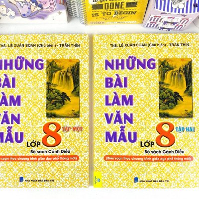 Sách - Combo 2 cuốn Những Bài Làm Văn Mẫu Lớp 8 - Cánh Diều - ndbooks