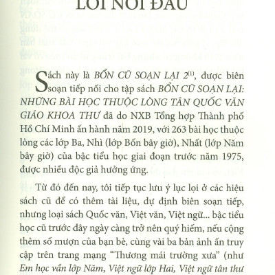 Bổn Cũ Soạn Lại 2 - Những Bài Học Thuộc Lòng - Tân Quốc Văn Giáo Khoa Thư