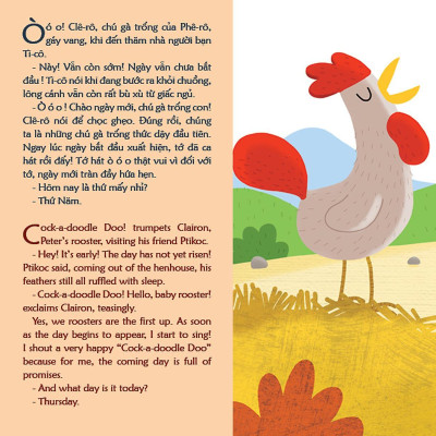 Sách - Gà Trống Clêrô Và Thánh Phêrô - Truyện Tranh Kinh Thánh Song Ngữ Việt Anh - Bayard Việt Nam