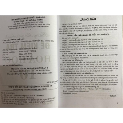 Sách - Hướng dẫn giải nhanh đề kiểm tra Hoá học 10