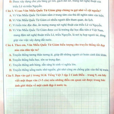 Bài Tập Tuần Tiếng Việt 3 - Tập 2 (Cánh Diều) (2022)