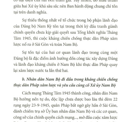 Xứ Ủy Nam Bộ Và Trung Ương Cục Miền Nam (1945 – 1954)