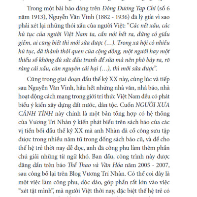 Người Xưa Cảnh Tỉnh (Tái Bản 2024)