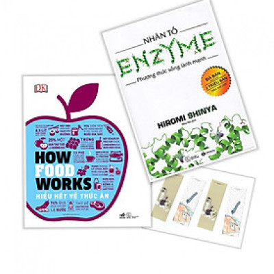 Combo How Food Works (Hiểu Biết Về thức Ăn) + Nhân Tố Enzim - Phương Thức Sống Lành Mạnh - Tặng Kèm Bookmark PD