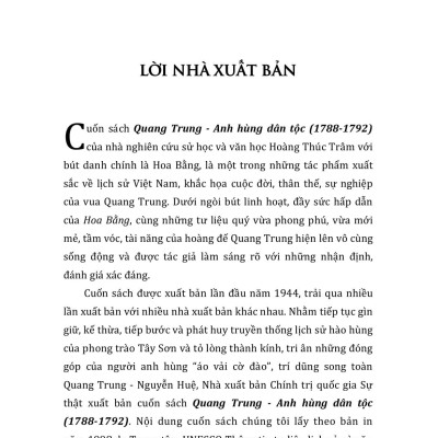 Quang Trung - Anh Hùng Dân Tộc (1788 - 1792)