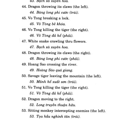 Bài Quyền Võ Tòng Đả Hổ