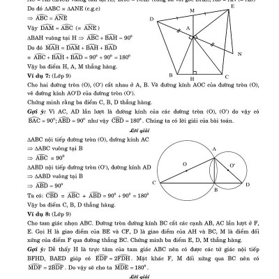 Cẩm Nang Chứng Minh Ba Điểm Thẳng Hàng