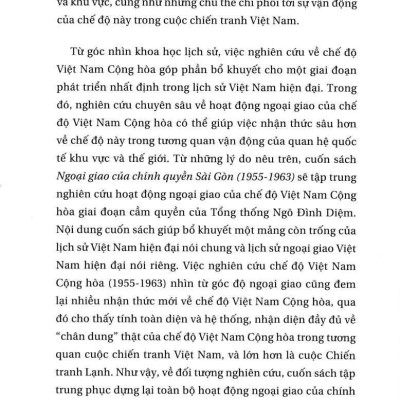 Ngoại Giao Của Chính Quyền Sài Gòn