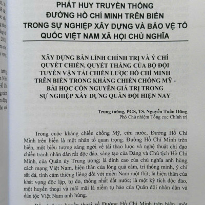 Kỳ Tích Đường Hồ Chí Minh Trên Biển