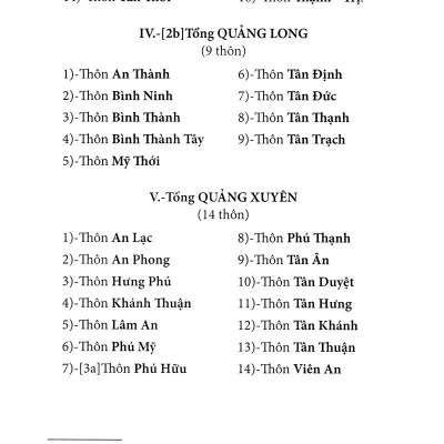 Nam Kỳ Địa Hạt Tổng Thôn Danh Hiệu Mục Lục - San Định Năm Nhâm Thìn 1892