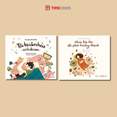 Combo 3 cuốn sách tô màu Chưa Kịp Lớn Đã Phải Trưởng Thành + Tôi Bị Cảm Hóa Ra Là Do Em + Hiên Nhà Chắn Hết Mưa Giông