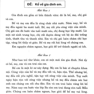 Những Bài Văn Mẫu 3