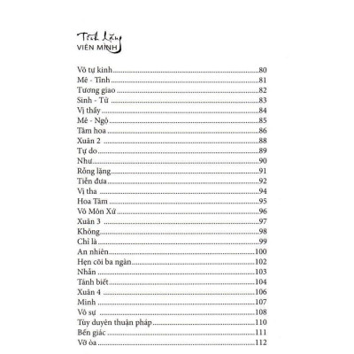 Sách - Tĩnh Lặng - Thơ Thầy Viên Minh