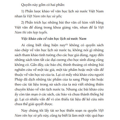 Việt Nam Văn Học Sử Yếu (Bìa Mềm)