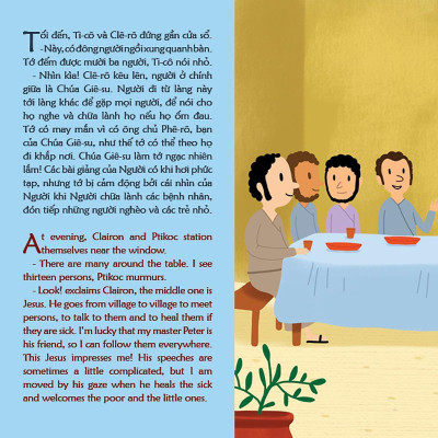 Sách - Gà Trống Clêrô Và Thánh Phêrô - Truyện Tranh Kinh Thánh Song Ngữ Việt Anh - Bayard Việt Nam