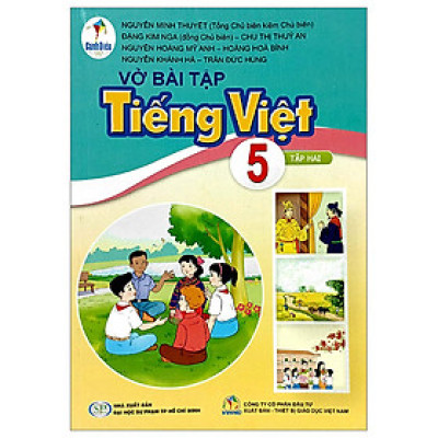 Sách Vở bài tập Tiếng Việt 5- tập hai- Cánh Diều (Kèm bìa nilong bao sách)