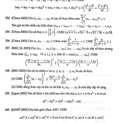 Vẻ Đẹp Bất Đẳng Thức Trong Các Kì Thi Olympic Toán Học