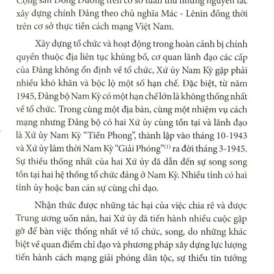 Xứ Ủy Nam Bộ Và Trung Ương Cục Miền Nam (1945 – 1954)
