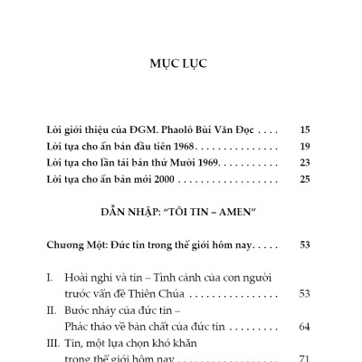 DẪN NHẬP ĐỨC TIN KITÔ GIÁO