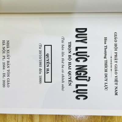 Sách - Duy Lực Ngũ Lục - HT Thích Duy Lực (Bộ 2 Cuốn)