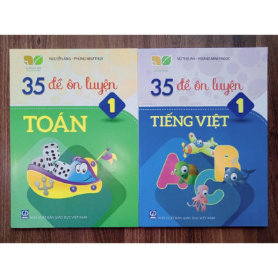 Sách - Combo 35 đề ôn luyện lớp 1 - Kết nối tri thức với cuộc sống (Toán +Tiếng Việt)