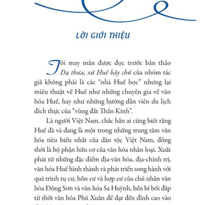 Dạ thưa xứ Huế bây chừ - bản in 2025