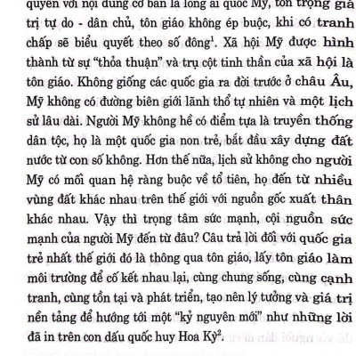 Chính Sách Tôn Giáo Của Mỹ Và Góc Nhìn Tham Chiếu Với Việt Nam
