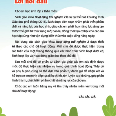 Hoạt Động Trải Nghiệm 2 (Chân Trời Sáng Tạo) (2023)