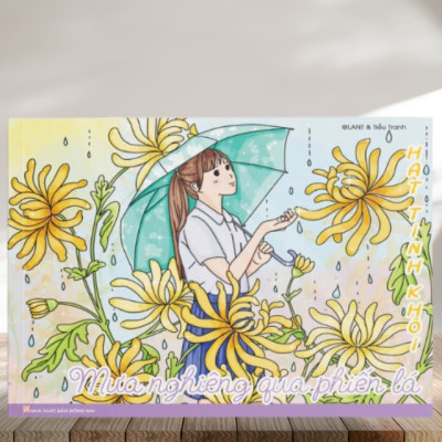 Sách - Hạt Tinh Khôi - Mưa Nghiêng Qua Phiến Lá - Tặng 1 Tranh Thử Màu Bất Kỳ