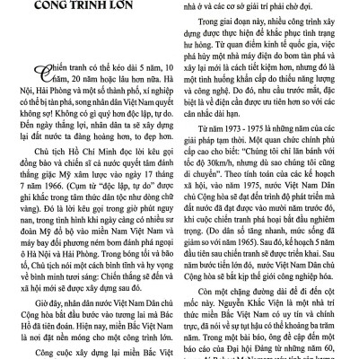 Miền Bắc - Một Thời Chiến Tranh Một Thời Hòa Bình