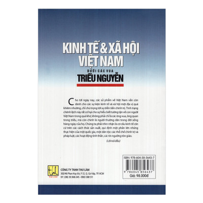 Kinh Tế Và Xã Hội Việt Nam Dưới Các Vua Triều Nguyễn