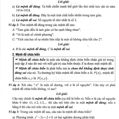 Sách Tham Khảo Toán 10 - Quyển 1 - Biên Soạn Theo Chương Trình GDPT Mới_HA
