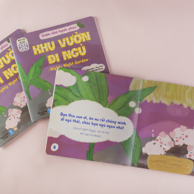 Sách Tương Tác - Bộ Vườn nhà Hạnh phúc(3 cuốn) - Sách Truyện Song Ngữ Tiếng Việt - Anh (Sách Đọc To cho bé từ 0-1-2-3-4-5-6 tuổi)