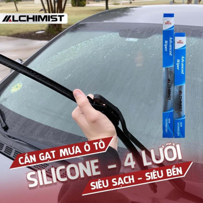 Gạt Mưa Ô Tô Xương Mềm WIPER BLADE 4 Lưỡi Silicon Cao Cấp Cần Gạt Nước Mưa Xe Ô Tô Siêu Sạch chống ồn cỡ 14 đến 26 Inch