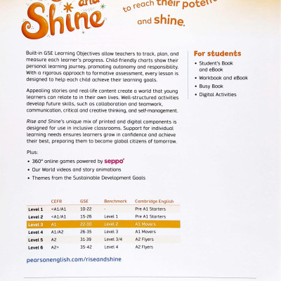 Rise And Shine American Level 3 Workbook With Ebook