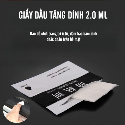 Giấy Lau Tăng Độ Bám Dính cho bề mặt vật liệu ô tô 2 ml tiện lợi