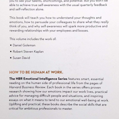 Self-Awareness (HBR Emotional Intelligence Series)