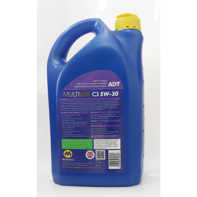 Dầu Nhớt Ô Tô Cao Cấp Diesel Hạng Nhẹ - Morris Lubricants Multivis ADT C3 5W-30 / Can 5L